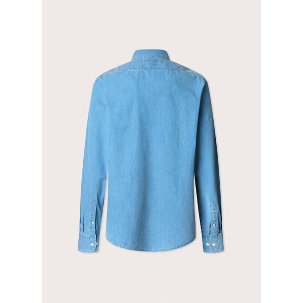 FaÇonnable Cl Sp Indigo Eoe Skjorte Med Lange ærmer Blå L Mand