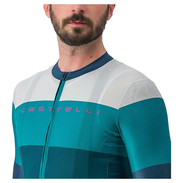 Castelli Kortærmet Trøje Sezione Blå M Mand
