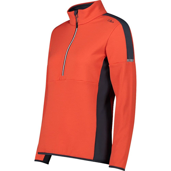 Cmp Sweat 32e0346 Fleecejakke Med Halv Lynlås Orange XL Kvinde