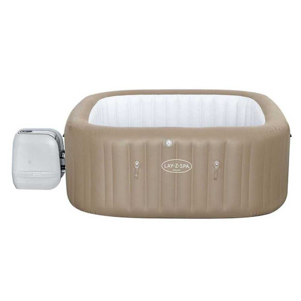 Lay-z Spa Uppblåsbar Badtunna Palma Hydrojet 201x201x80 Cm Beige 1050 Liters