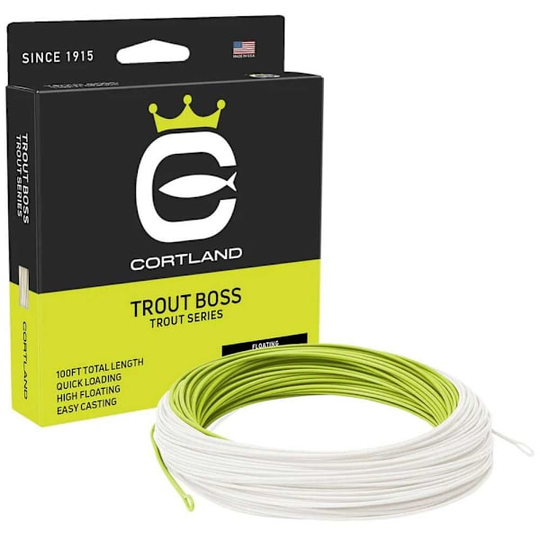 Cortland Fluefiskeri Line Trout Boss 30 M Gylden Line 5