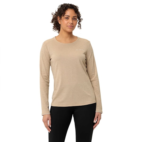 Vaude Essential Pitkähihainen T-paita Beige 40 Nainen