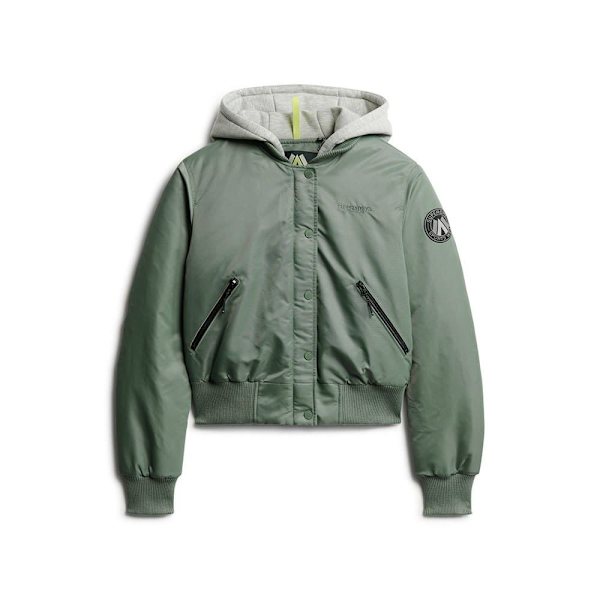 Superdry Bomberjacka W5011654a Grönt XL Kvinna