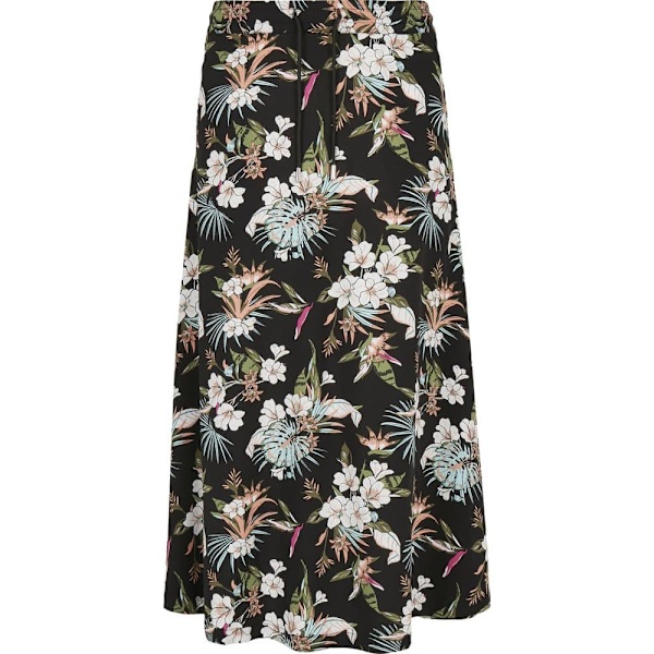 Urban Classics Nederdel Viscose Midi Sort S Kvinde