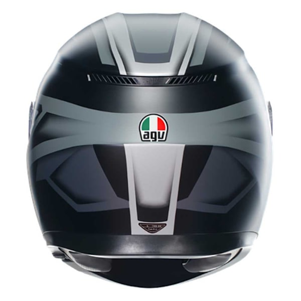 Agv K3 E2206 Mplk Fullface-hjelm Sort,Grå M