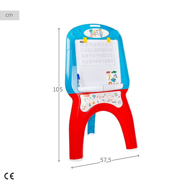 Fisher Price Børnebøtte Pizarra Med Markør Og Farveark Stickers Transparent