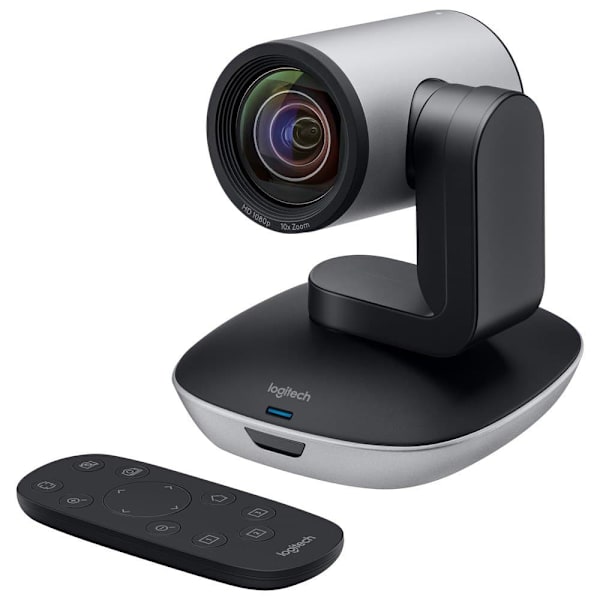 Logitech Webcam Ptz Pro2 Sort Sort, Grå