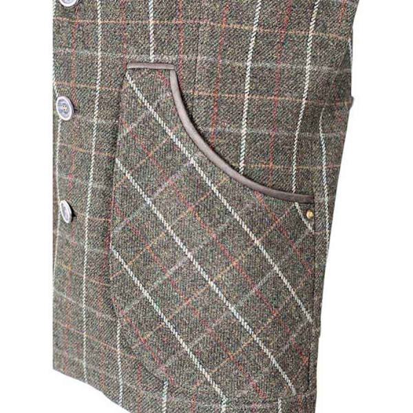 Pasion Morena Tweed Skydevest 702652 Brun 4XL