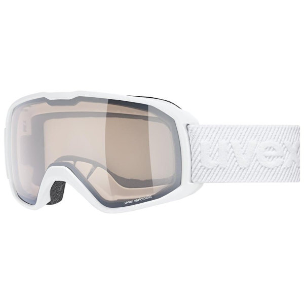 Uvex Xcitd Variomatic Skibriller Hvid Mirror Silver Variomatic Clear/CAT1-3