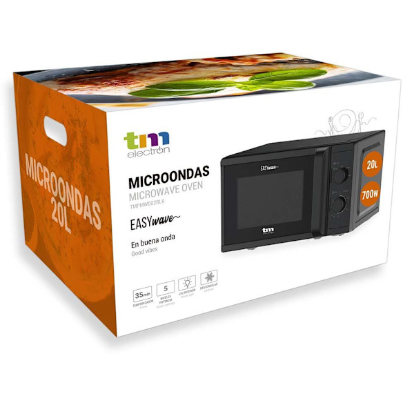 Tm Electron Mikroaaltouuni Tmpmw002blk 700w Hopeinen One Size / EU Plug