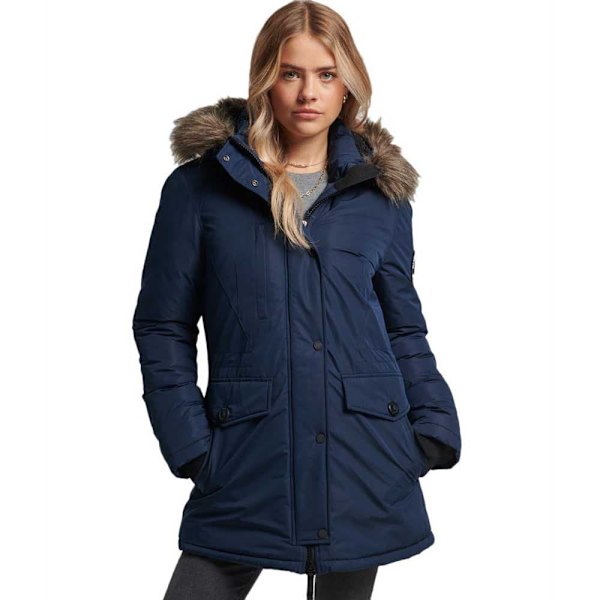 Superdry Jacka Ashley Everest Blå S Kvinna