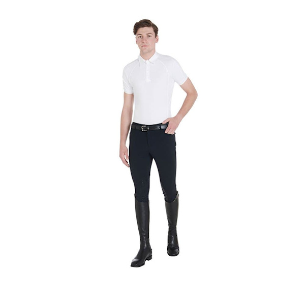 Equestro Kortærmet Polo Buttons 1/2 Mesh  XS