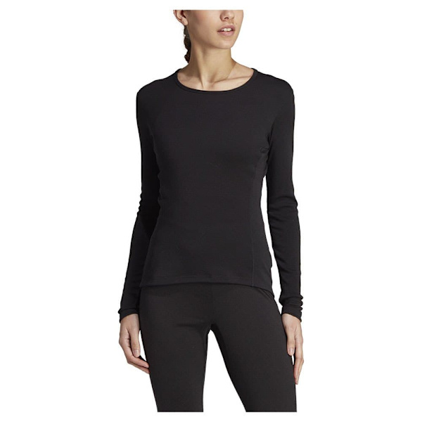 Adidas Xperior Merino 260 Baselayer T-shirt Med Lange ærmer Sort L Kvinde