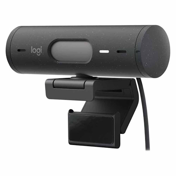 Logitech Webbkamera Brio 500 Silver