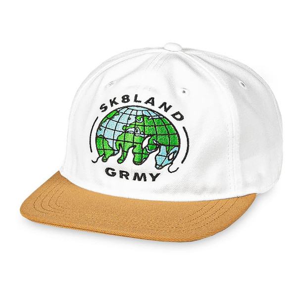 Grimey X Sk8land Unstructured Snapback-lippis Valkoinen  Mies