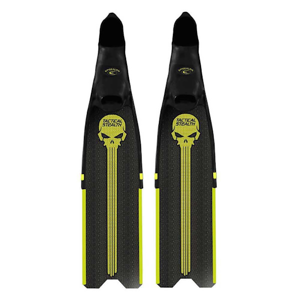 Epsealon Tactical Stealth Hard Harpunfiskefinner Sort EU 46-47