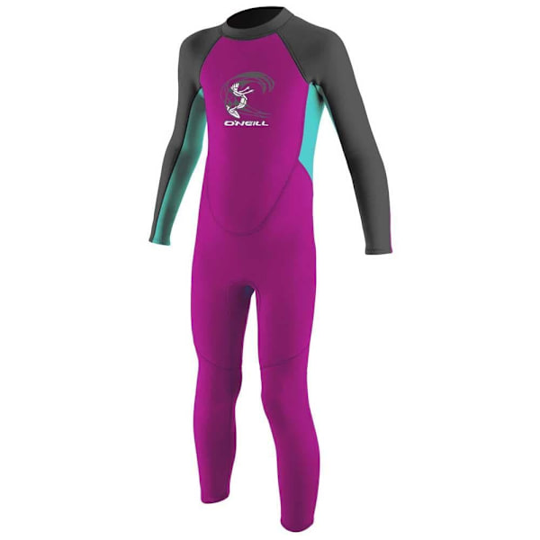 O´neill Wetsuits Rygg Zip Suit Girl Toddler Reactor Ii 2 Mm Rosa 4