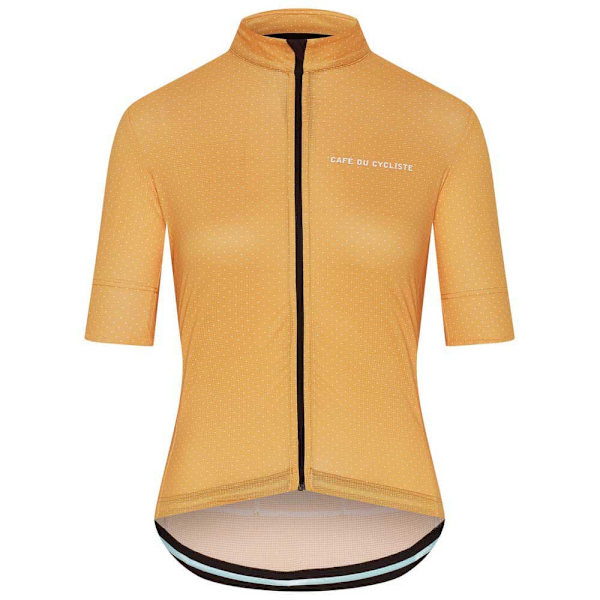 CafÉ Du Cycliste Fleurette Lyhythihainen Pyöräilypaita Keltainen,Oranssi M Nainen