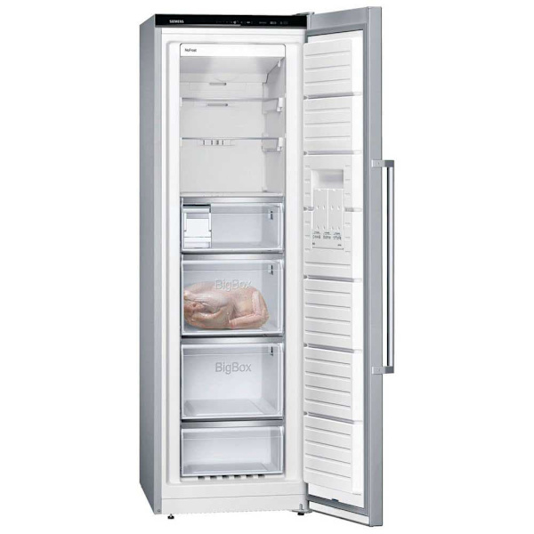 Siemens No Frost Pystypakastin Gs36naiep Iq500 Hopeinen One Size / EU Plug