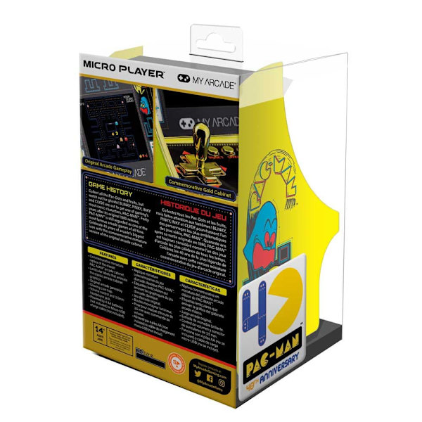 My Arcade Retro Konsol Micro Player Pacman 40th Anniversary 6.5´´
