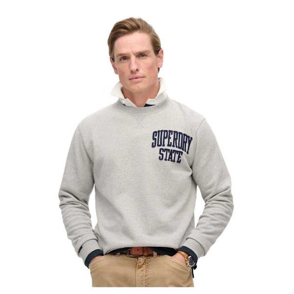 Superdry Vintage Athletic Tröja Grå 2XL Man