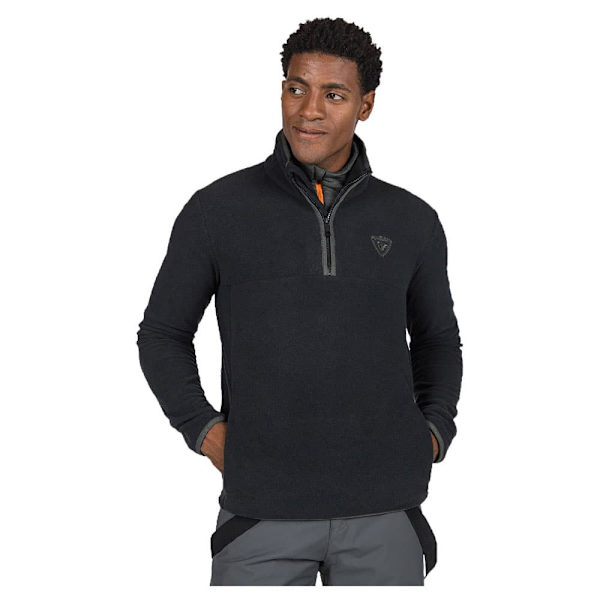 Rossignol Strawpile Fleece Med Halv Dragkedja Svart XL Man