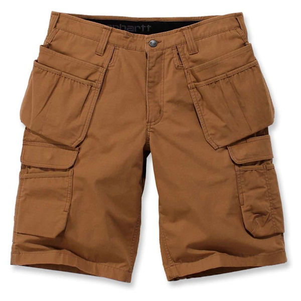Carhartt Cargoshorts Med Avslappnad Passform Rugged Flex Steel Multipocket Brun 30