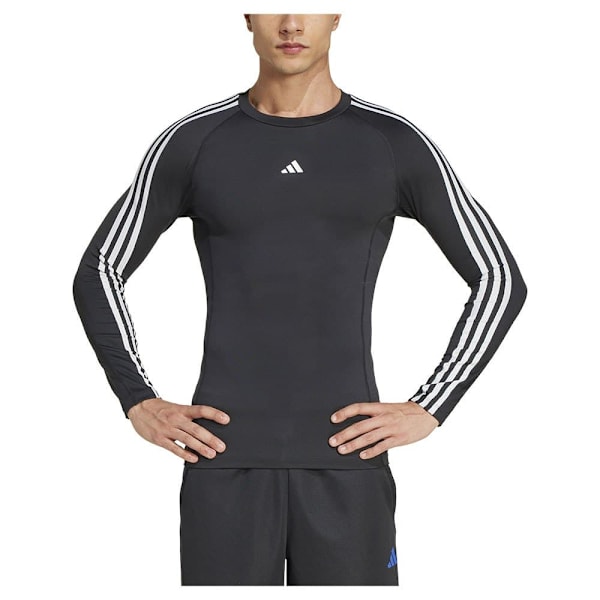 Adidas Techfit Compression 3 Stripes Pitkähihainen T-paita  XL Mies