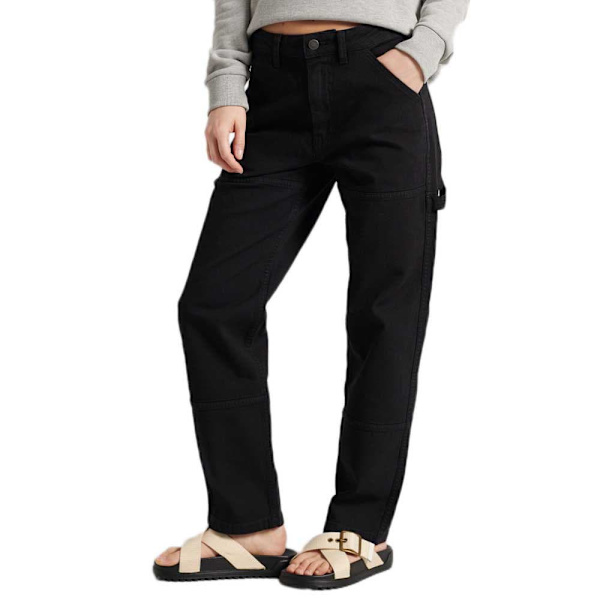 Superdry Jeans Carpenter Svart 32 / 30 Kvinna