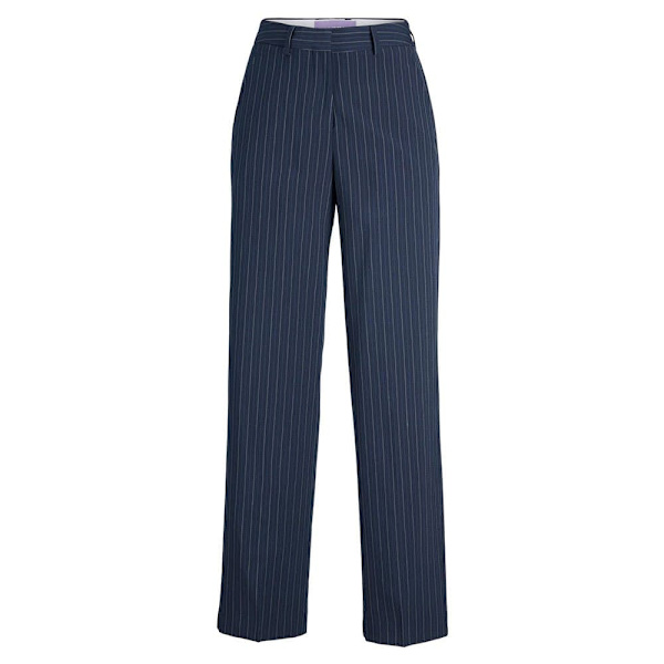 Jack & Jones Byxor Med Hög Midja Mary Regular Striped Blå 30 / 32 Kvinna