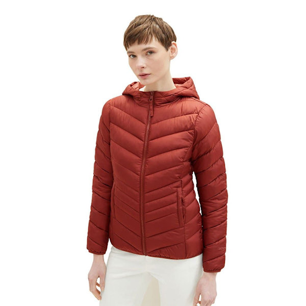 Tom Tailor Jacka Light Weight Puffer 1035807 Brun L Kvinna