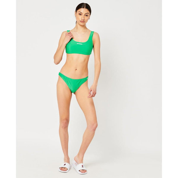 Superdry Bikinitopp Baddräkt Code Essential Grönt M Kvinna