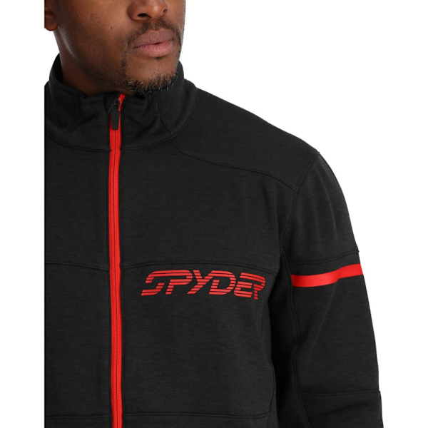 Spyder Fleece Med Fuld Lynlås Speed Sort L Mand