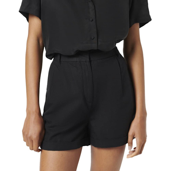 Superdry Shorts Studios Linen Svart S Kvinna