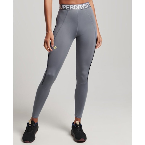 Superdry Strumpbyxor Train Branded Elastic Grå 2XS Kvinna
