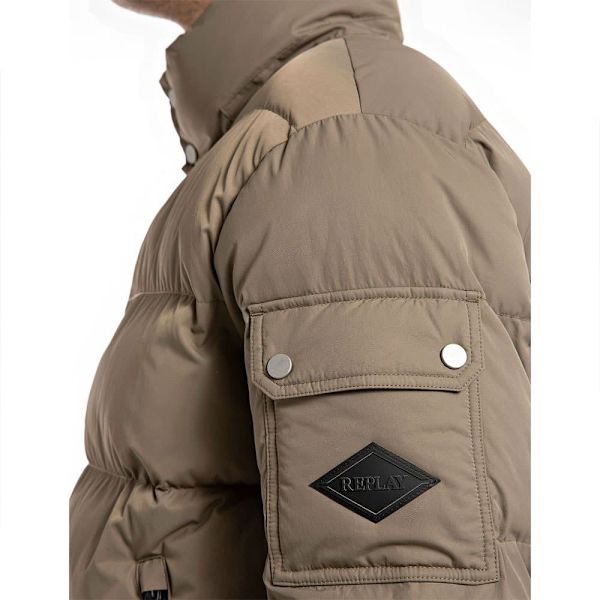 Replay M8408.000.84974 Pufferjakke Beige XL Mand