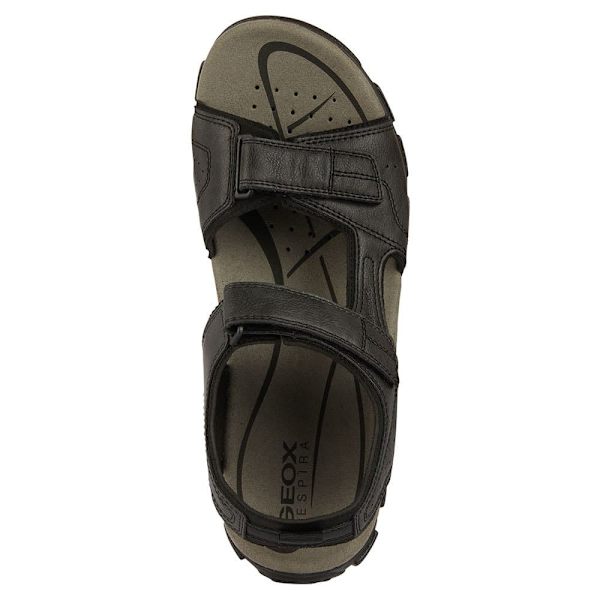 Geox Sandaler U4524b000me Strada Sort EU 43 Mand