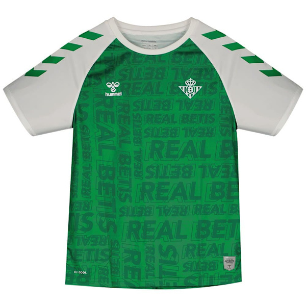 Hummel Lyhythihainen T-paita Pre Match Real Betis Balompié 23/24 Vihreä 14 Years