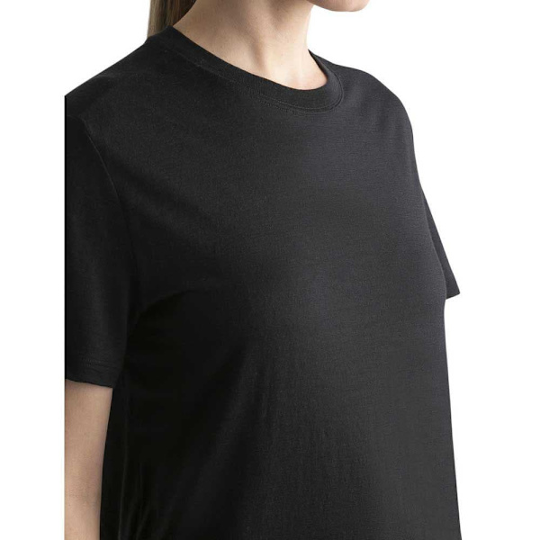 Icebreaker Merino 150 Tech Lite Iii Relaxed Lyhythihainen T-paita Musta M Nainen