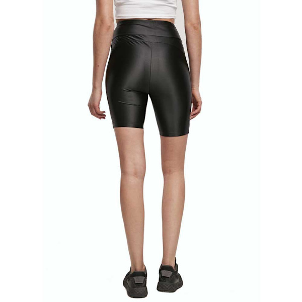 Urban Classics Metallic Cycle Korte Leggings 2 Enheder Sort 5XL Kvinde