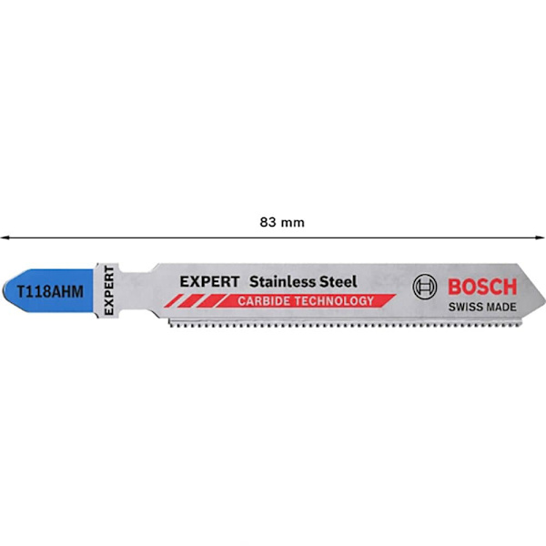 Bosch Professional Stiksavsblad Expert T118ahm Stainless Steel 3 Enheder Søvfarvet