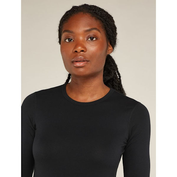 Icebreaker Merino Core Heavyweight Langærmet Baselayer Sort S Kvinde