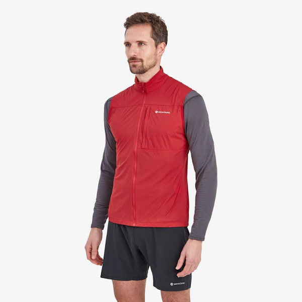 Montane Vest Feather Lite Rød L Mand