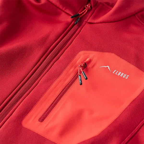 Elbrus Nomi Fleecetec Sweatshirt Med Dragkedja Röd M Man