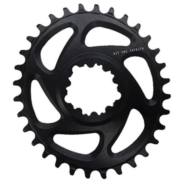 First Direct Mount Oval 6 Mm Offset Kædehjul Sort 32t