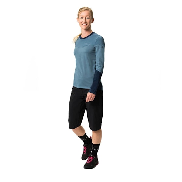 Vaude Bike Moab Pro T-shirt Med Lång ärm Blå 42 Kvinna