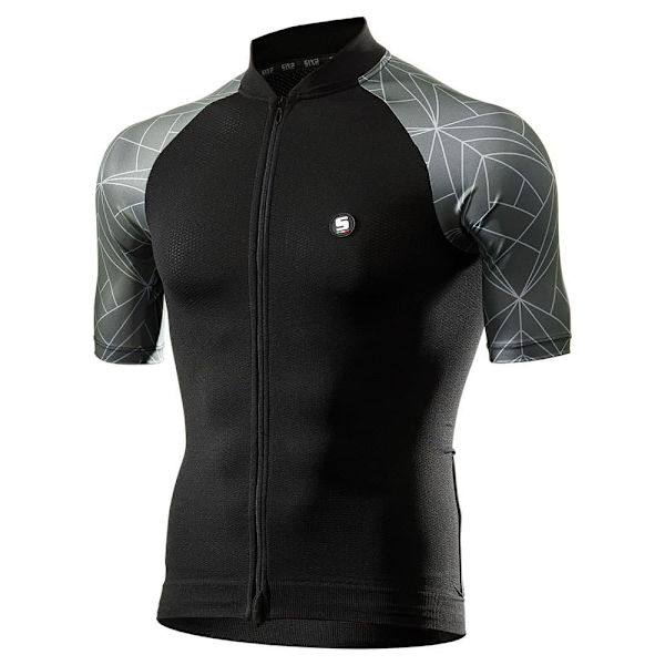 Sixs Lyhythihainen Jersey Fancy Musta 2XL Mies