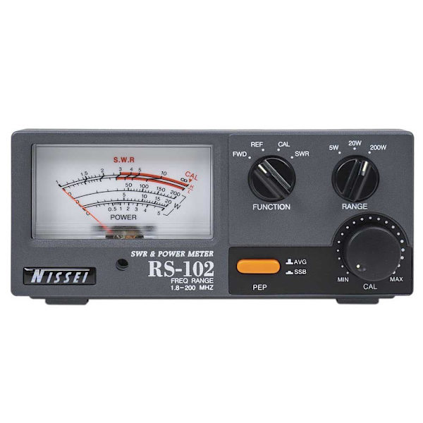Nissei Reflektometer Rs-102 Swr 1.8-200mhz 0-200w Søvfarvet