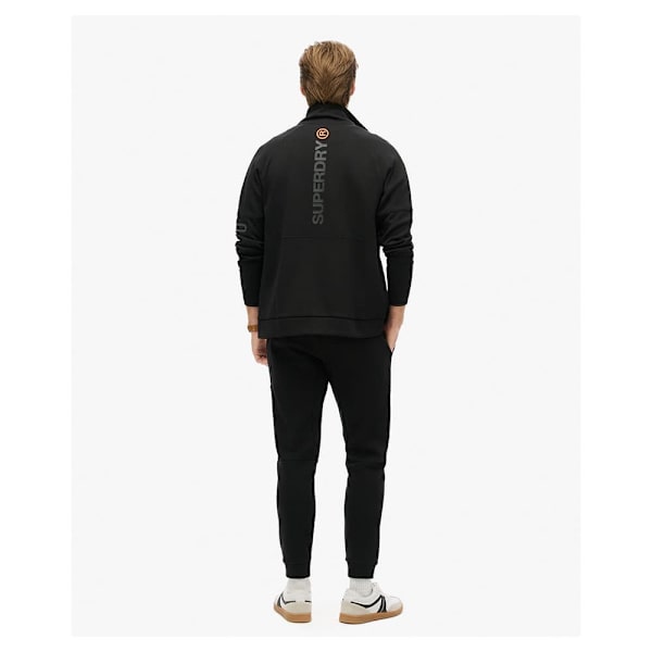 Superdry Tech Logo Loose Sweatshirt Med Lynlås Sort M Mand