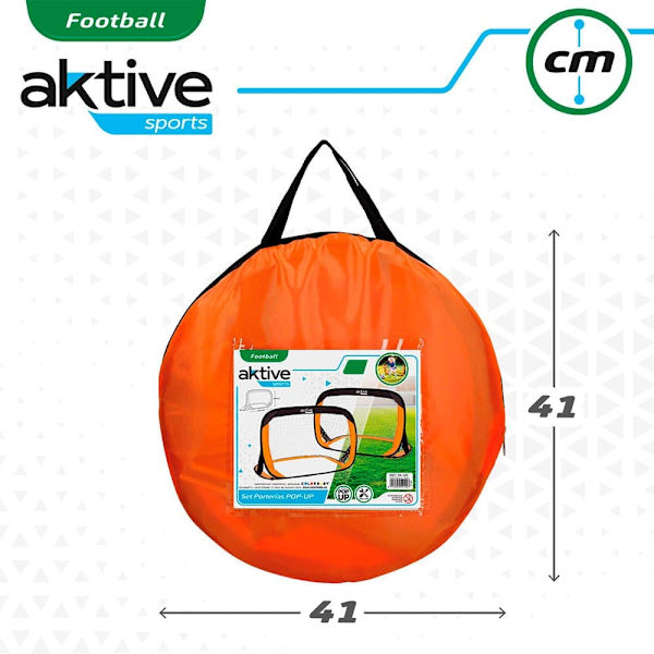 Aktive Fodbold Mål Pop-up Orange,Sort